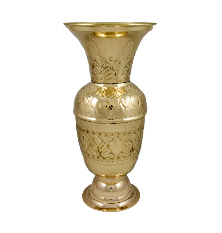 Brass Items - Brass Engraved Vase